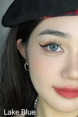 Lake Blue | Yearly Contact Lenses | 1 Pair + Free Solution Kit