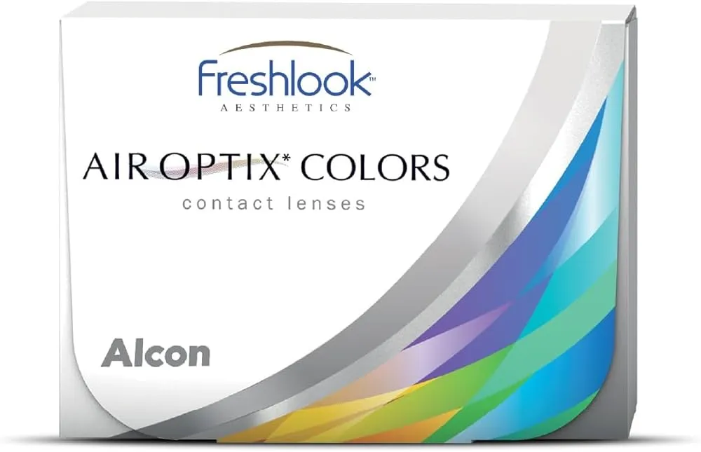 Alcon | Air Optix | Freshlook Aesthetics | Colored Contact Lenses Pair (-ve Power)