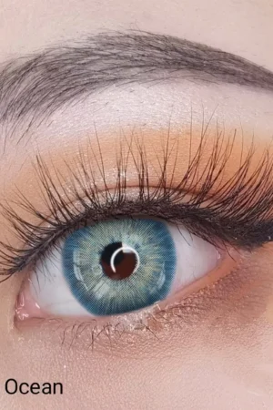 Pacific Blue | Yearly Contact Lenses | 1 Pair + Free Solution Kit
