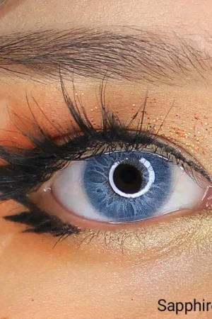 Sapphire Blue | Yearly Contact Lenses | 1 Pair + Free Solution Kit