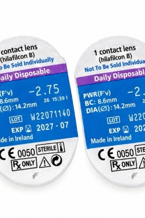 Bausch+Lomb Softlens Daily Disposals | 1-Day Clear Contact Lenses | Trial Pair + Free Lens Case