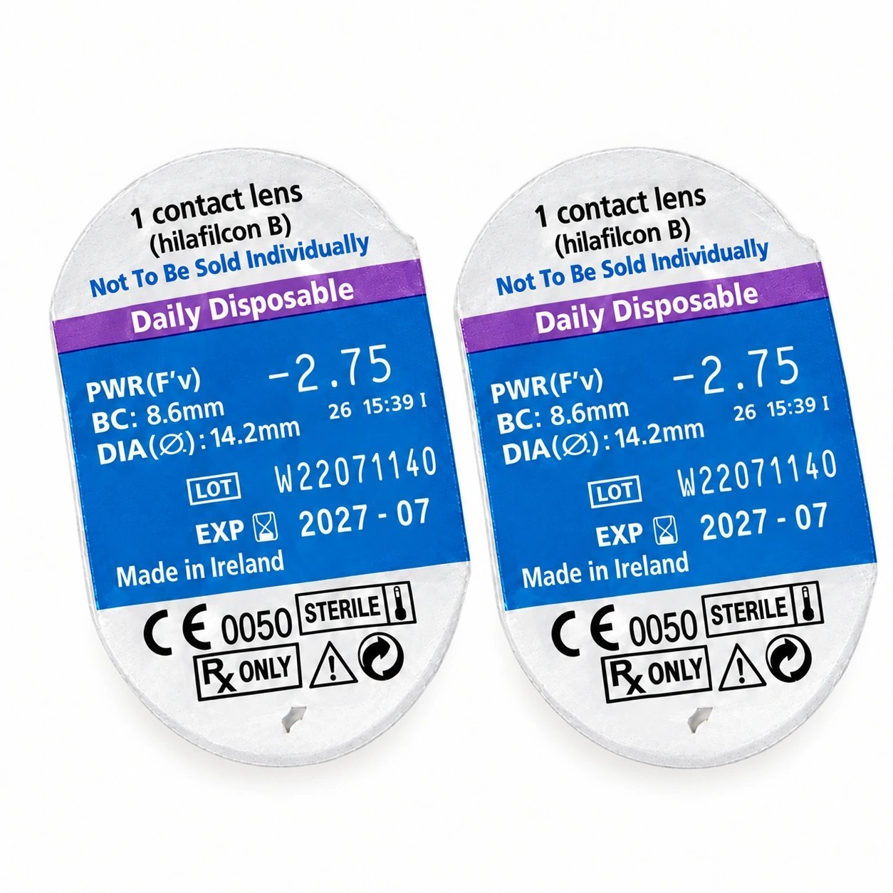 Bausch+Lomb Softlens Daily Disposals | 1-Day Clear Contact Lenses | Trial Pair + Free Lens Case
